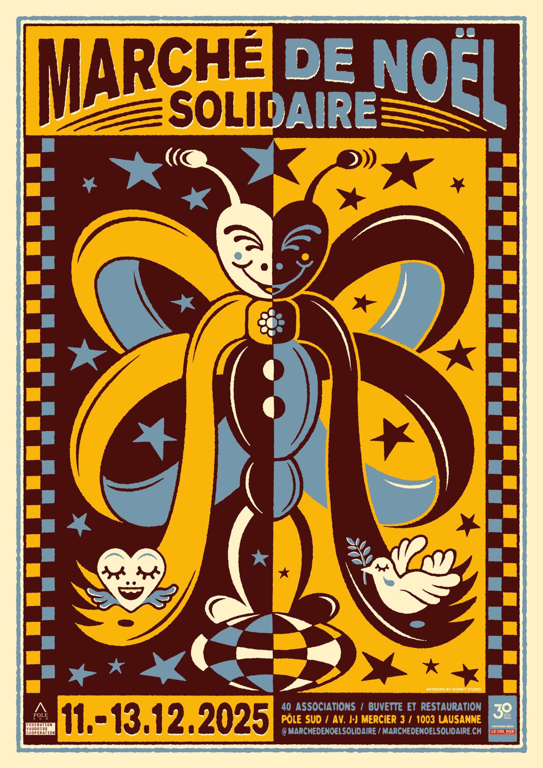 Marché solidaire de Noël 2025 à Lausanne – Centre de Pole sud